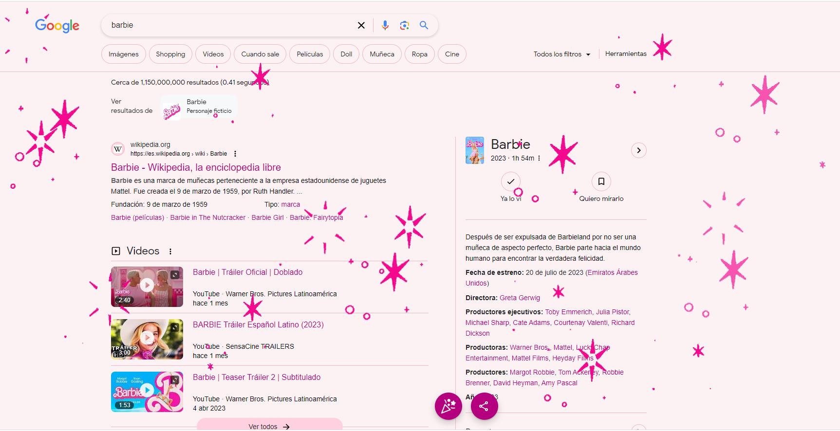 Barbie Google