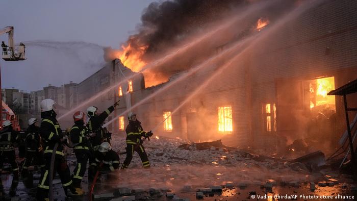 Incendio debido a la guerra de Ucrania