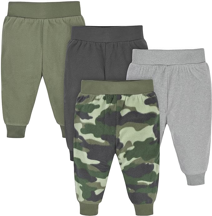 Cuatro pantalones de pijama para niños