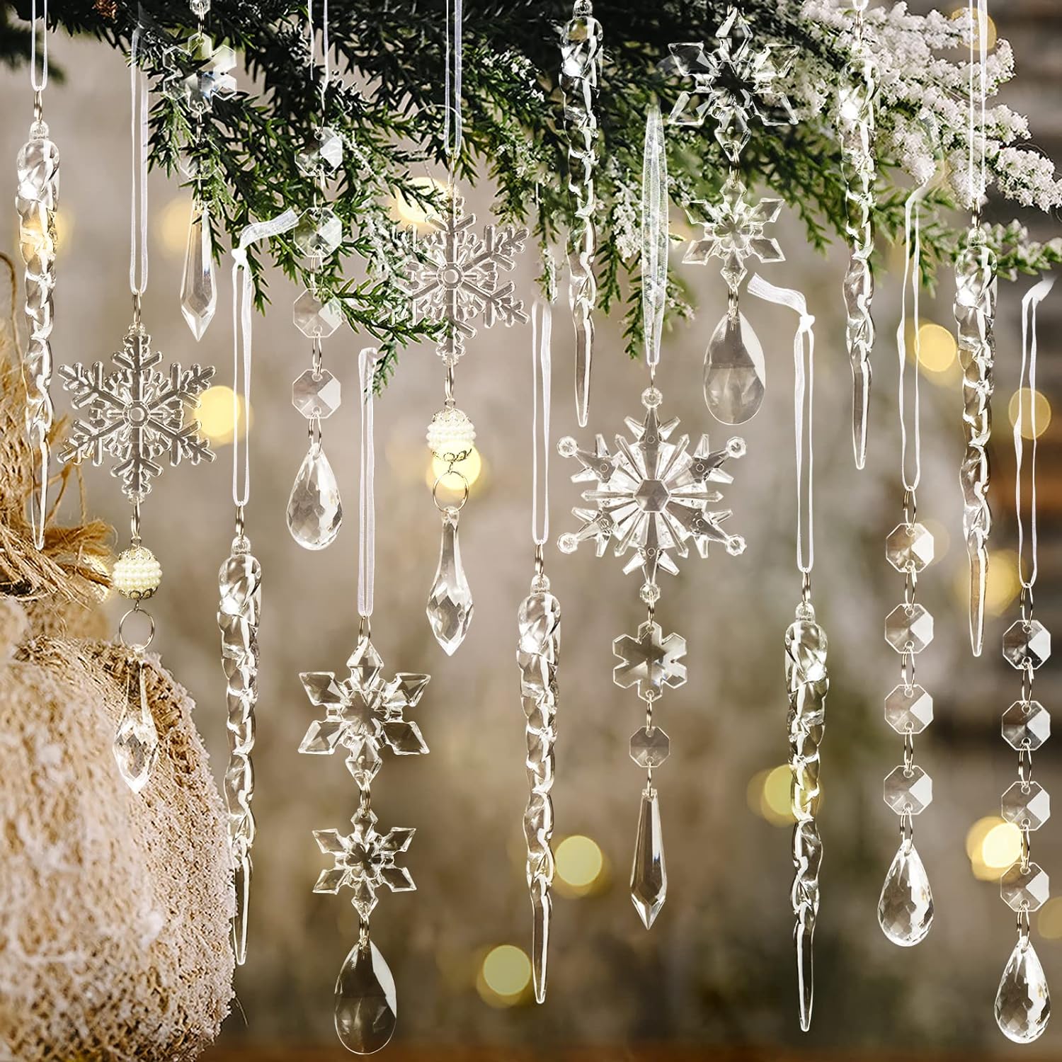 Gotas y estrellas de cristales