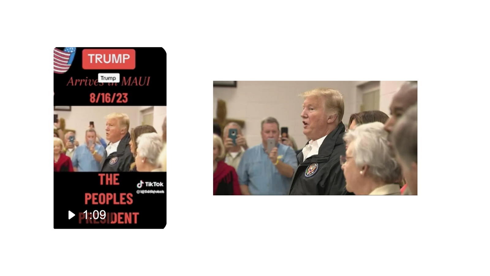 Trump en Alabama no en Maui