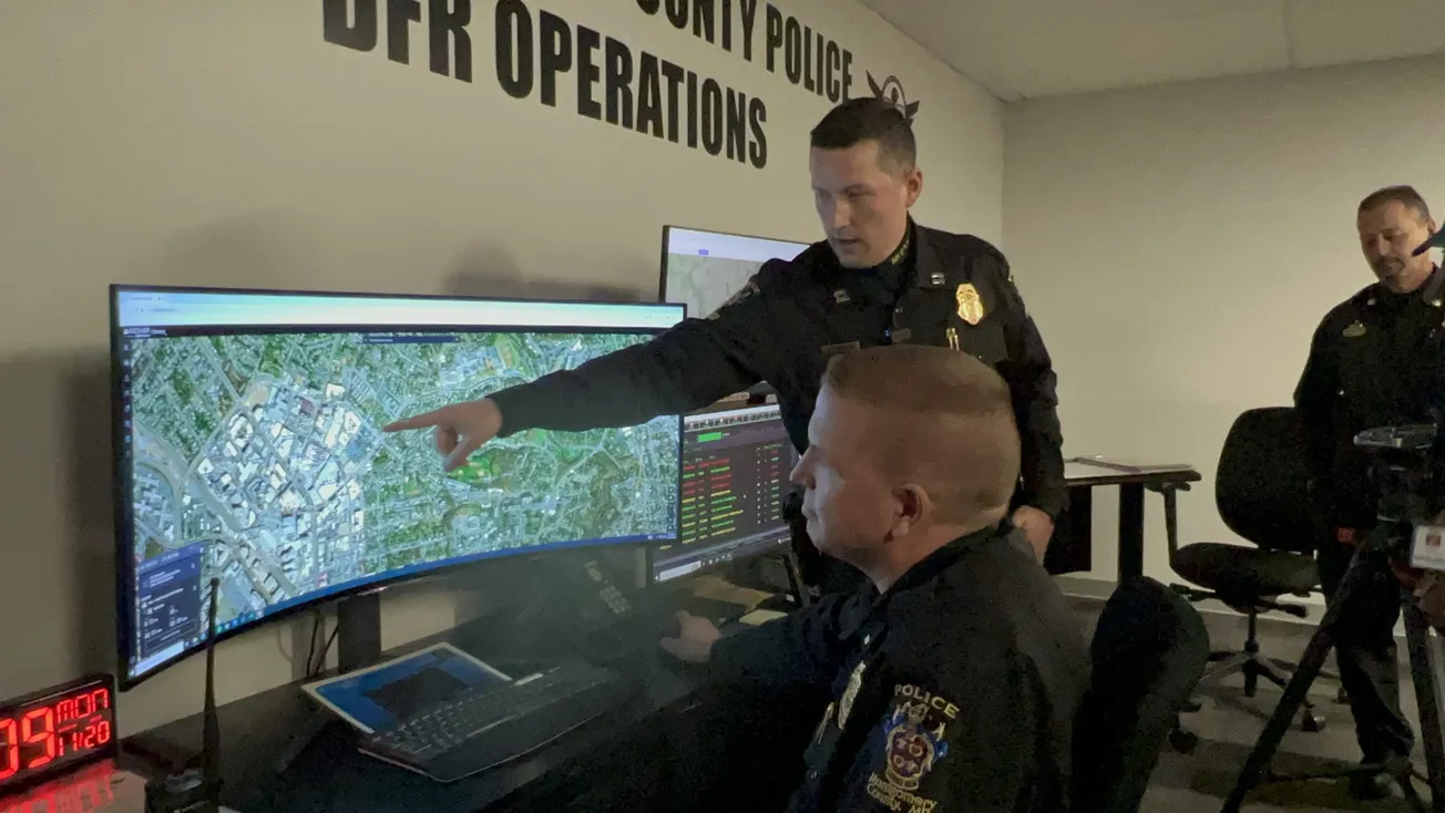 Más ojos en el aire contra el crimen: Montgomery en Maryland expande uso de drones como “socorristas”