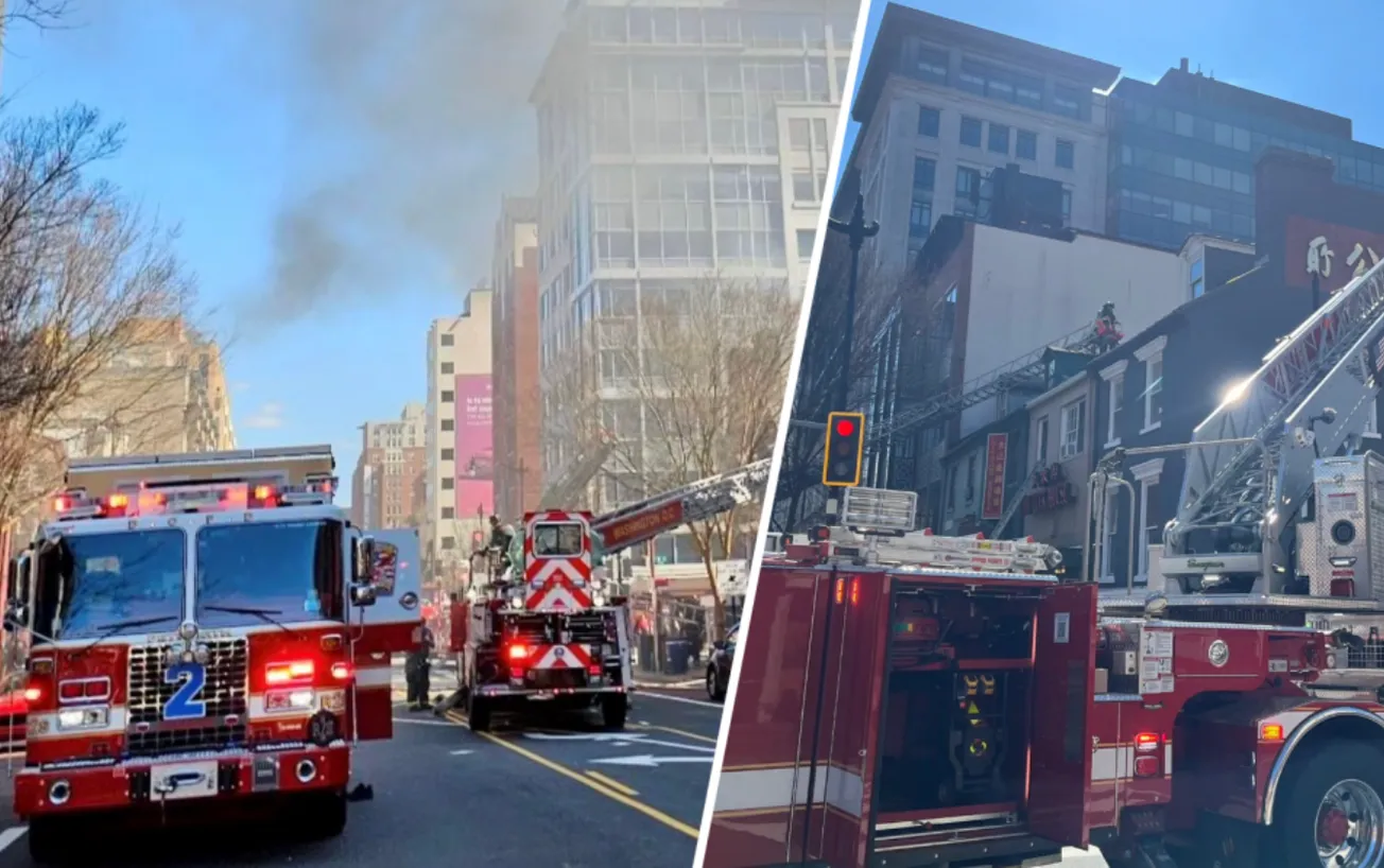 Bomberos de DC atienden incendio en un popular restaurante en NW