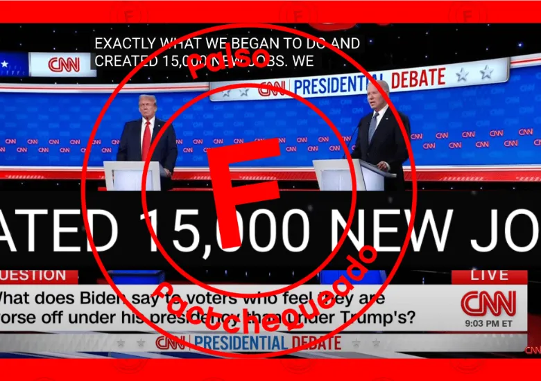 Debate presidencial Biden trabajos