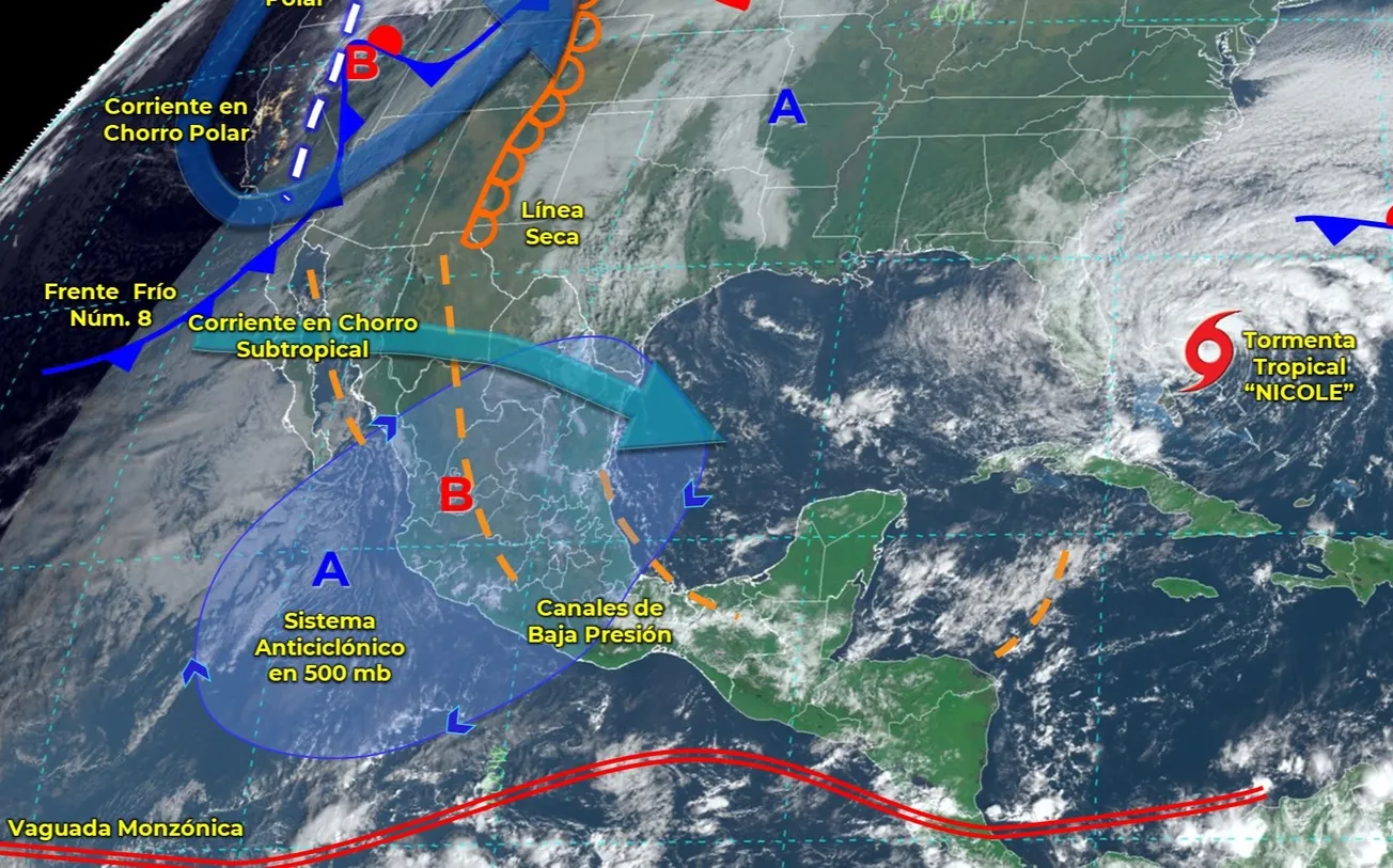 Tres estados de México serán afectados por el frente frío 8