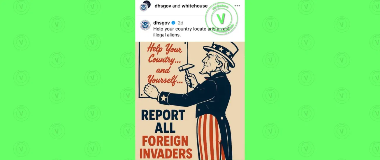 Sí, la Casa Blanca y el DHS divulgaron una imagen que primero fue publicada por una cuenta que promueve contenido racista y neonazi