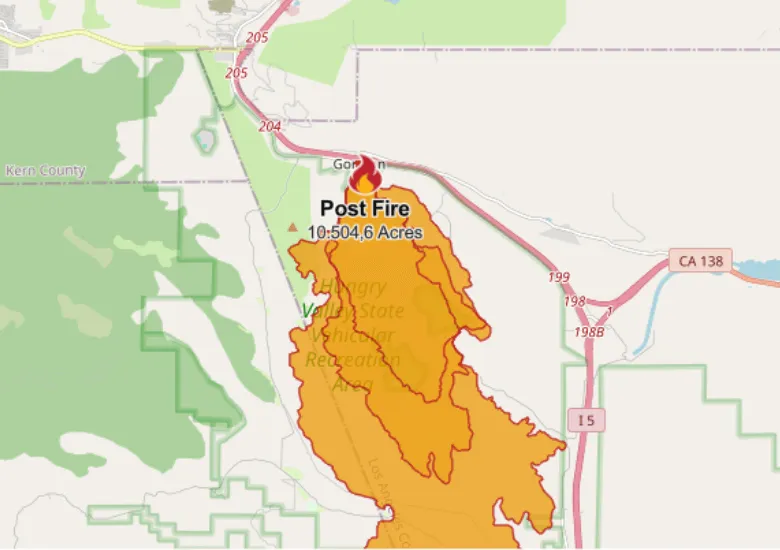 Incendio forestal California