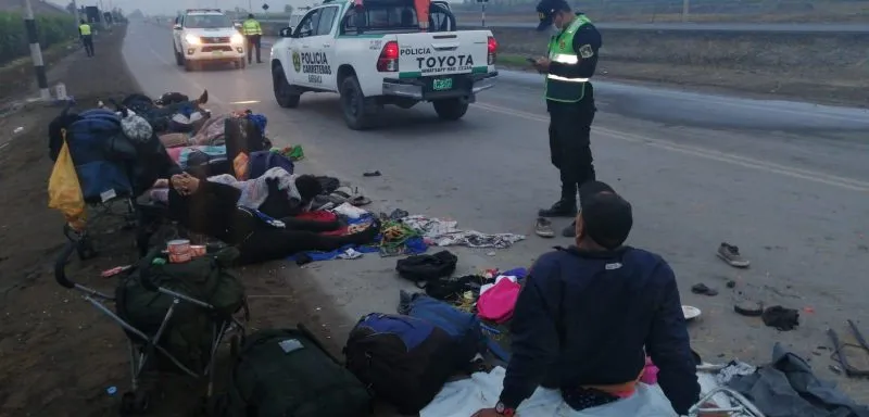Mueren dos inmigrantes venezolanos tras ser arrollados en Perú
