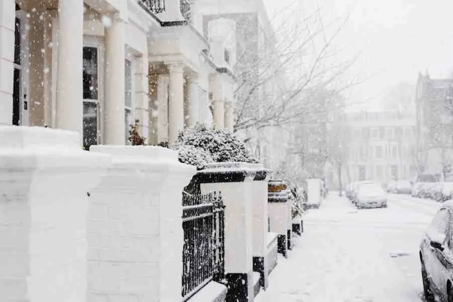 nieve autos Filadelfia