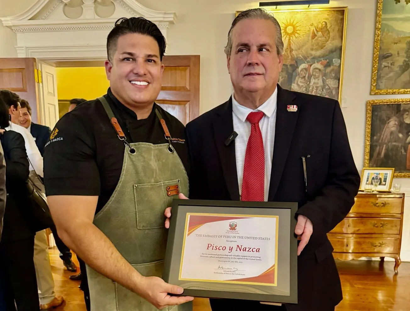 Reconocen a Pisco y Nazca en Washington por su aporte a la cultura peruana en EE.UU.