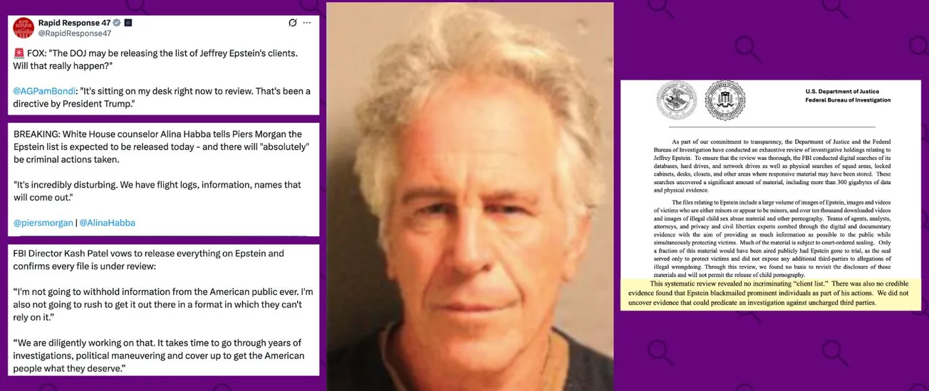 Qué sabemos de la “lista de Epstein” que el gobierno de Donald Trump prometió publicar pero que ahora dice que no existe