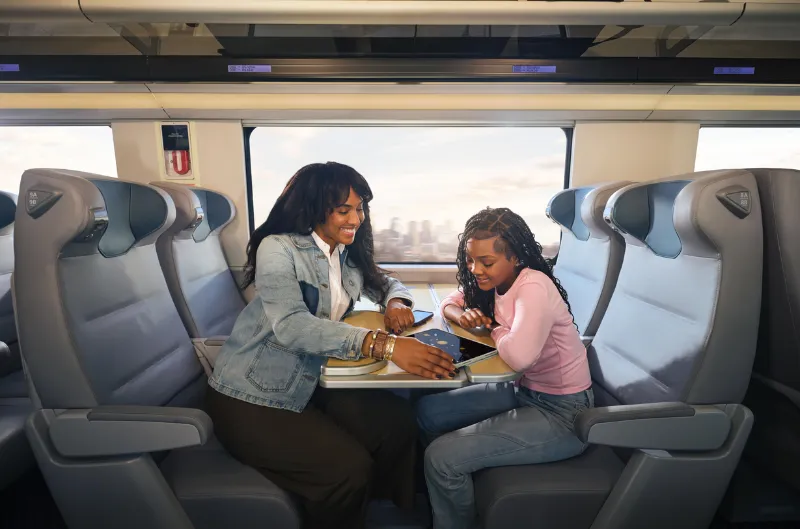 Los trenes NextGen Acela llegarán a Washington con tecnología avanzada y mayor capacidad