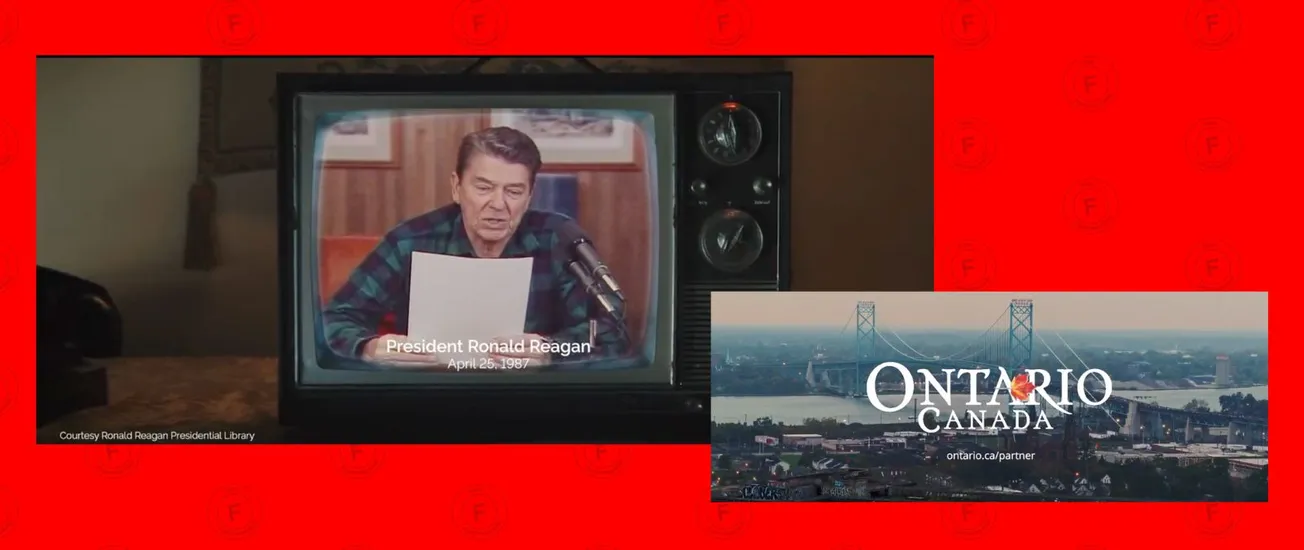 No, el discurso de Ronald Reagan donde critica el uso de aranceles no fue creado con inteligencia artificial como afirmó Trump