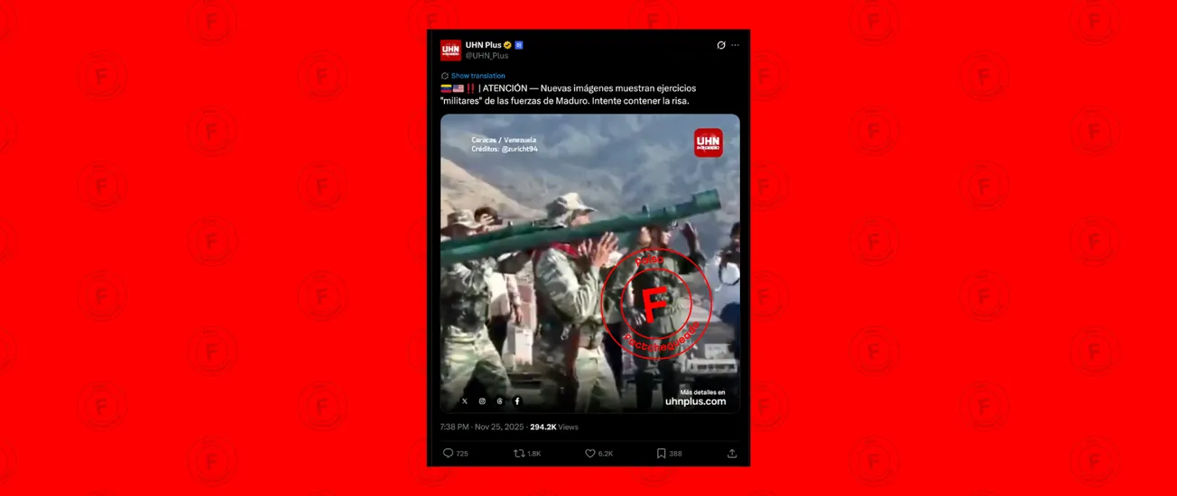 No, video que circula en redes sobre supuesto entrenamiento militar en Venezuela no es actual, es de hace 5 años