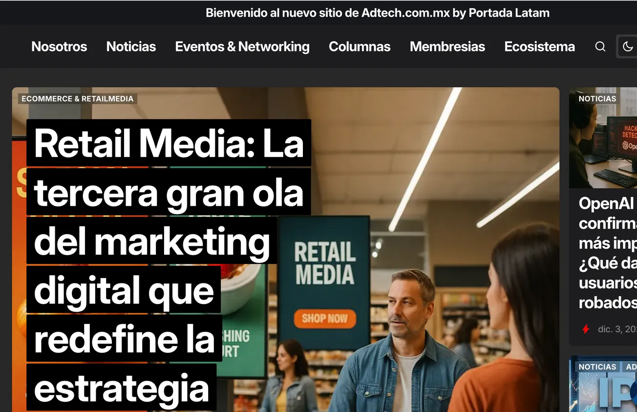 Portada amplía su presencia en América Latina con la adquisición del sitio Adtech.com.mx