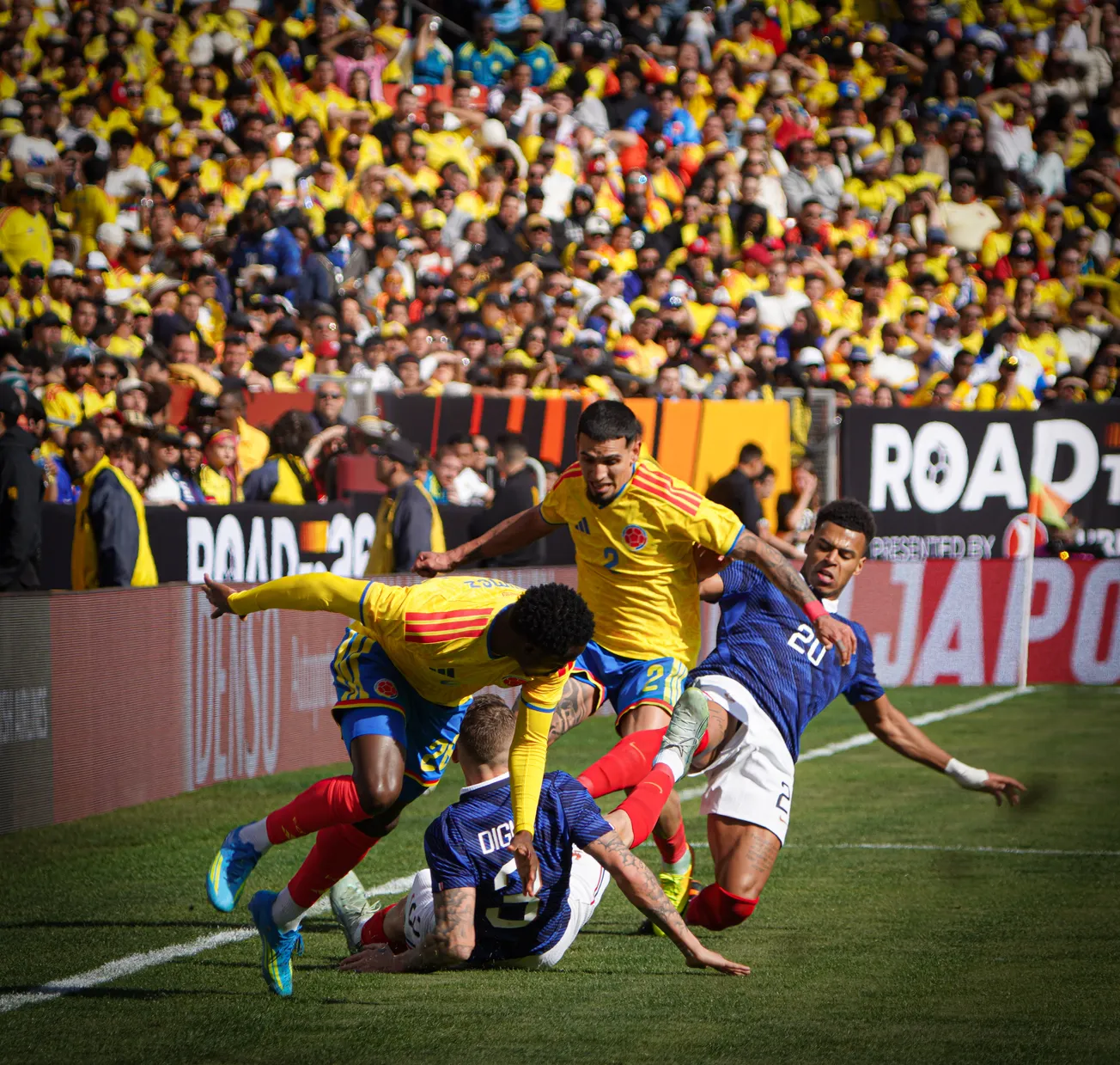 La selección cafetera suma su segunda derrota consecutiva tras caer ante Croacia, mientras Francia exhibe su profundidad en Landover