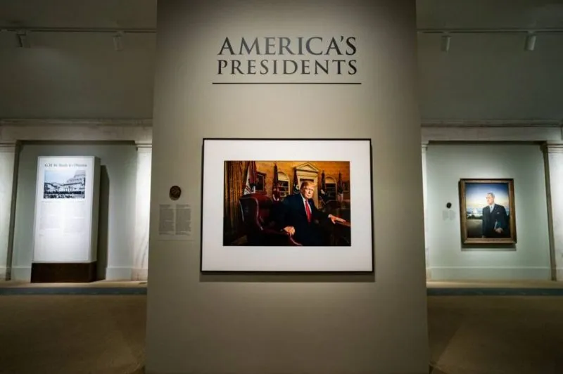Donald Trump debuta en la exposición de presidentes de la Galería Nacional de Retratos