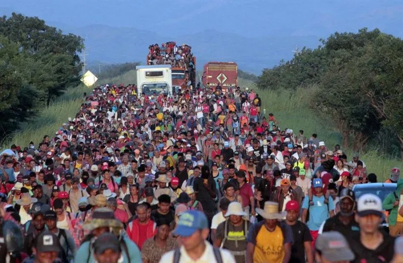 Por primera vez una caravana de migrantes logra pasar Chiapas