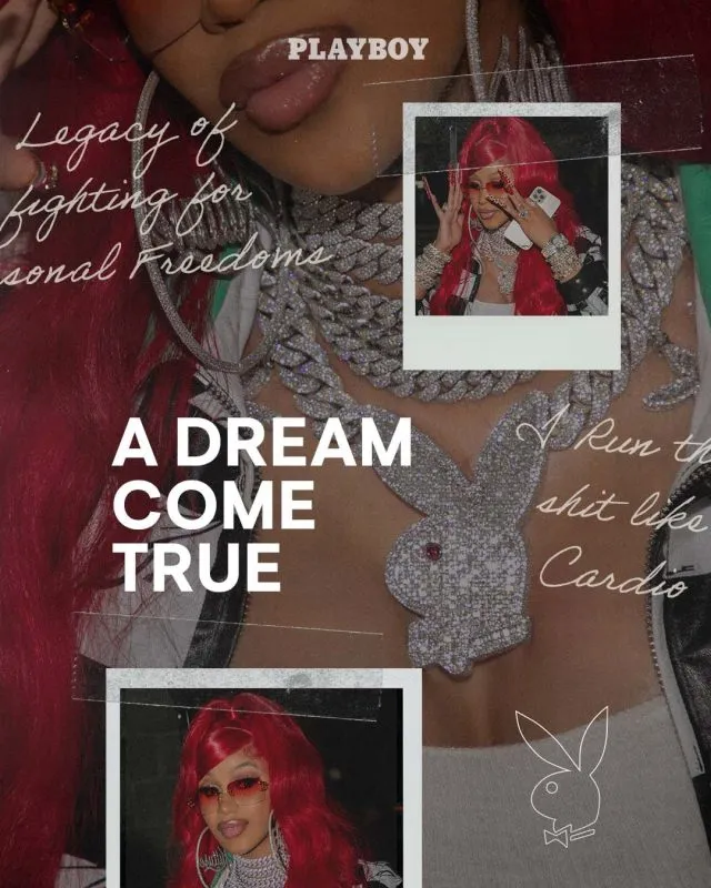 Cardi B, rapera estadounidense y ex-trabajadora sexual, es la primera Directora Creativa en la historia de Playboy
