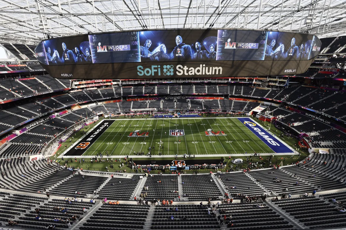 Todo está listo para el Super Bowl LVI