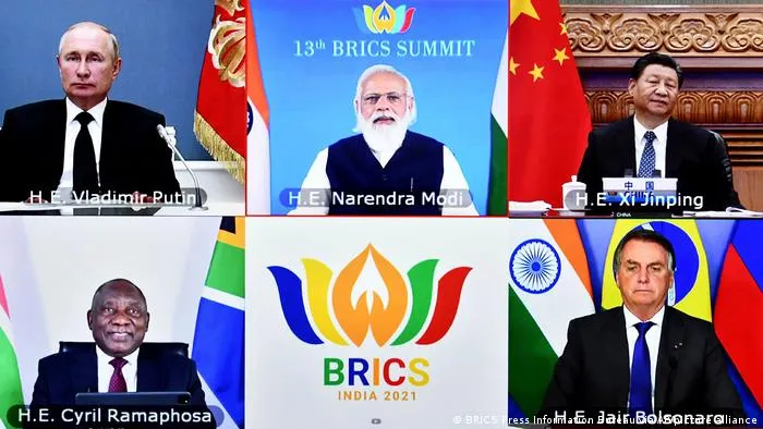 Putin, Xi, Modi, Bolsonaro y Ramaphosa