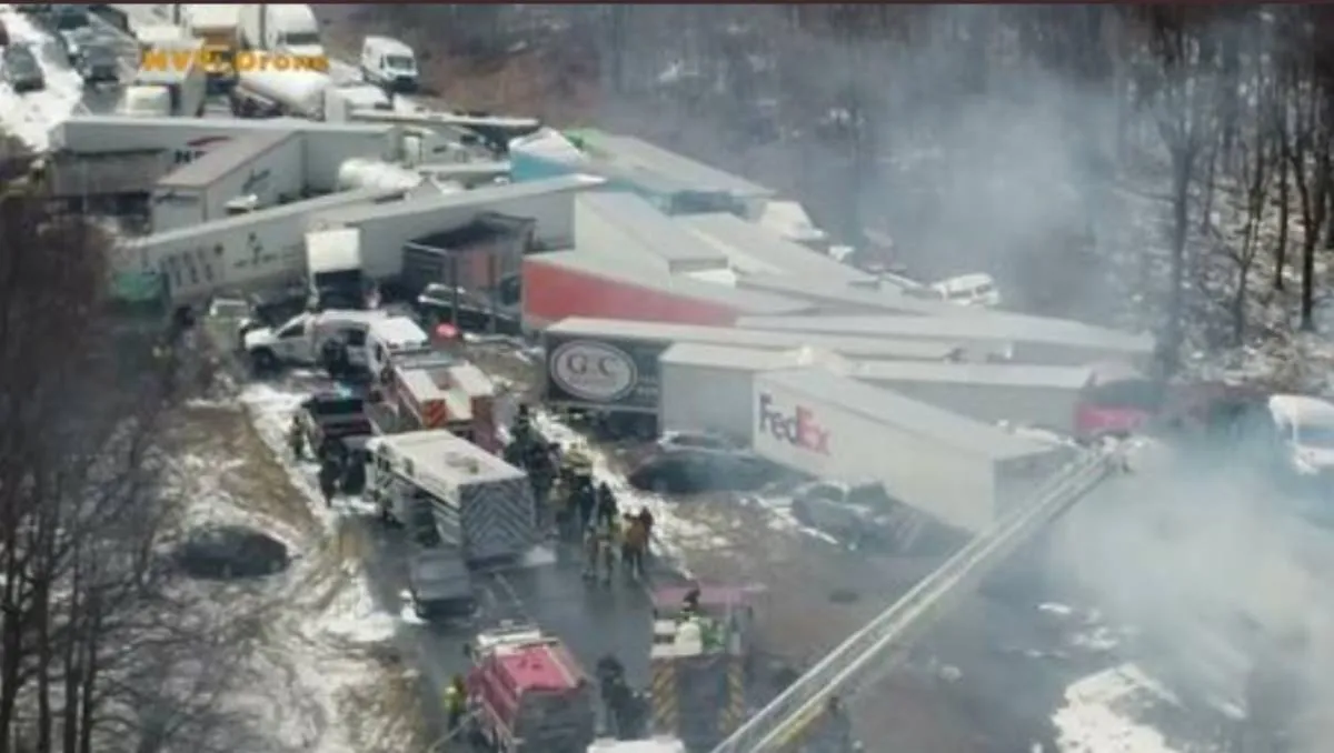 Pennsylvania: colisión múltiple en la I-81 deja tres muertos