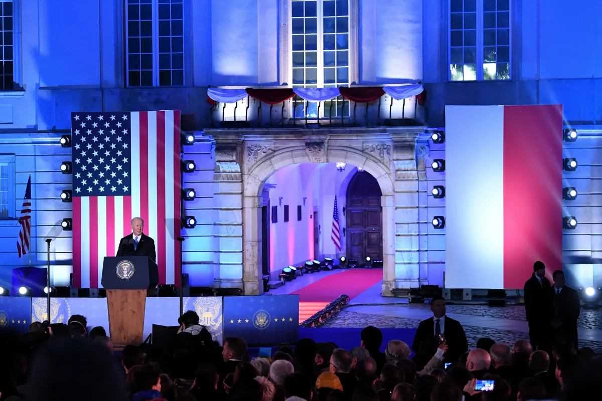 Joe Biden en Polonia