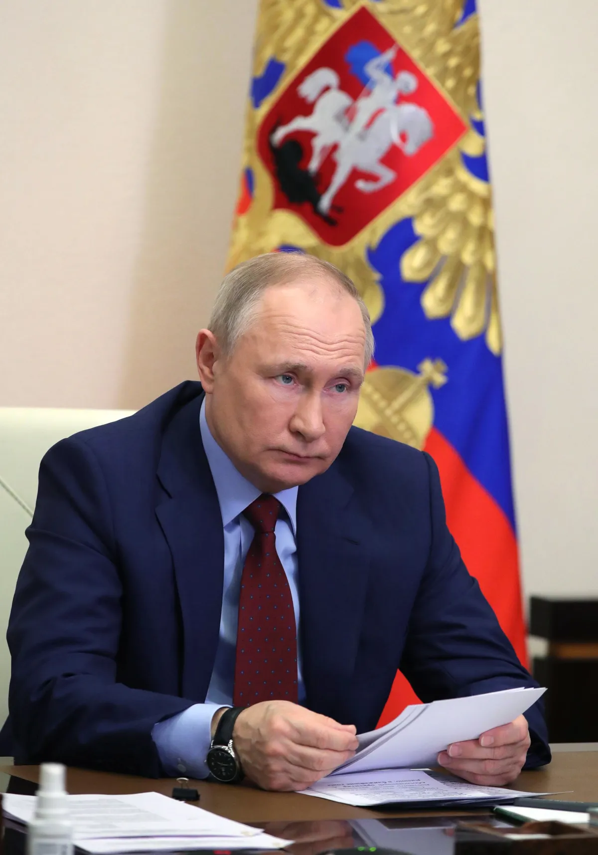 Putin en su despacho.