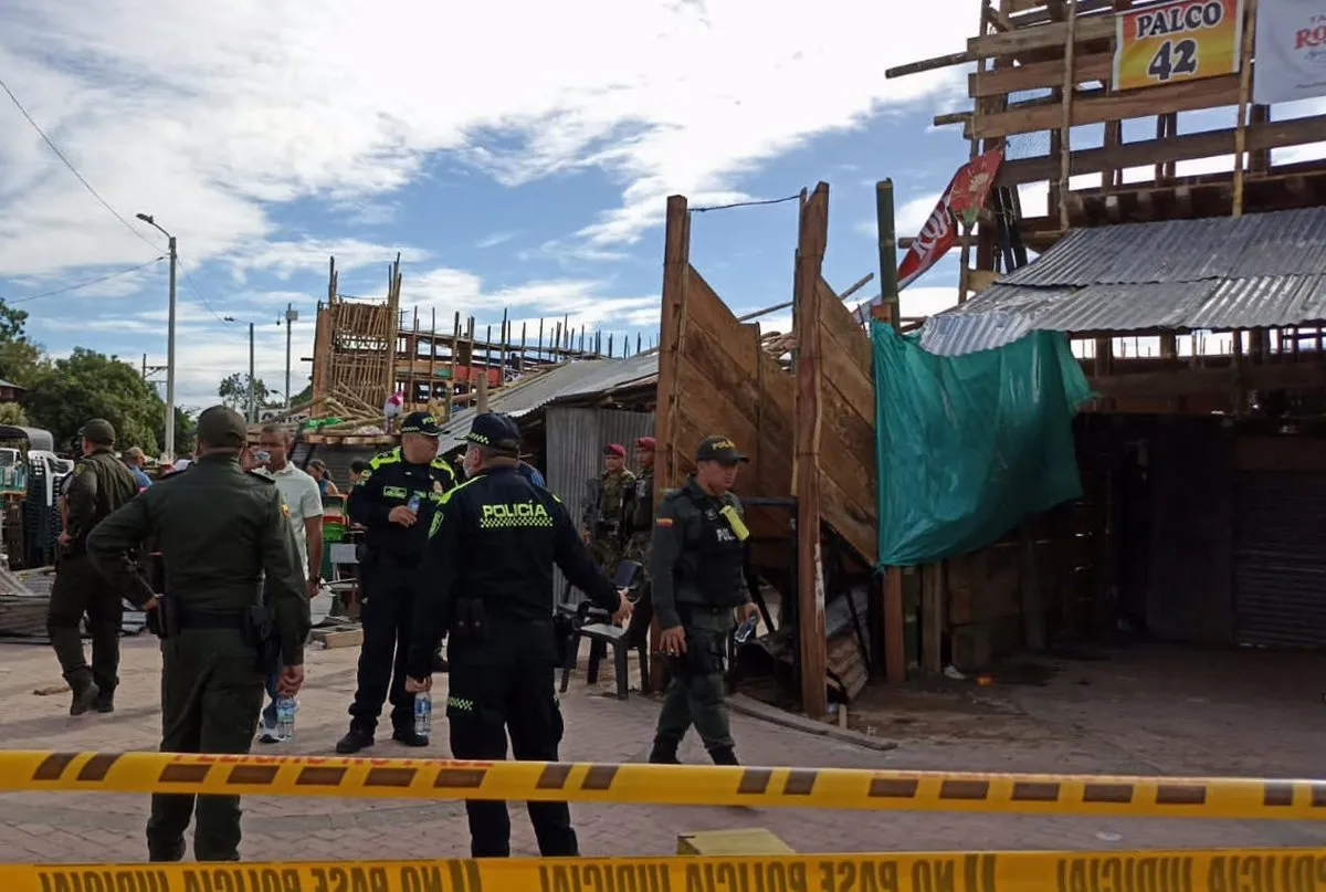Se cayó una grada en plaza de toros en Colombia: mueren tres adultos y un bebé