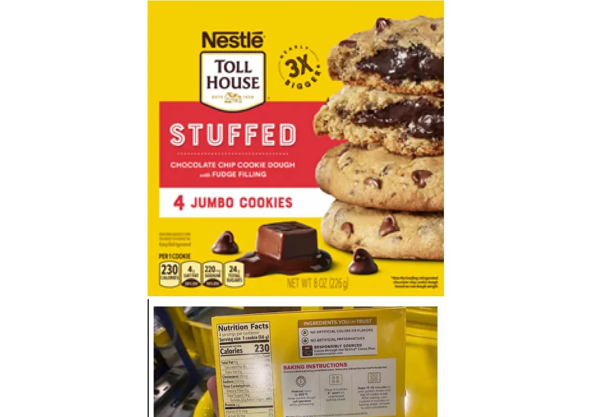 Retiran del mercado masa de galletas de Nestlé por contener plástico