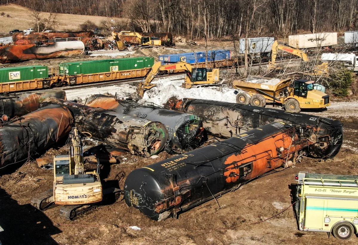 Descarrilamiento de tren en Ohio