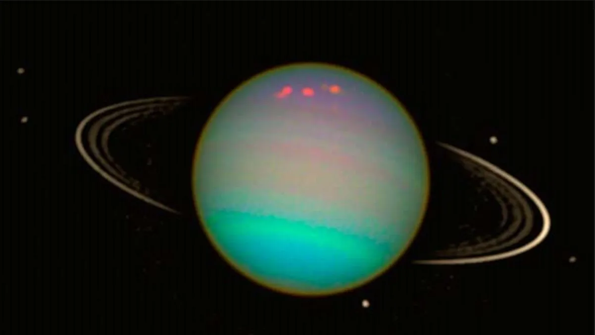 Telescopio Hubble muestra captura de Urano anillado y sus seis lunas
