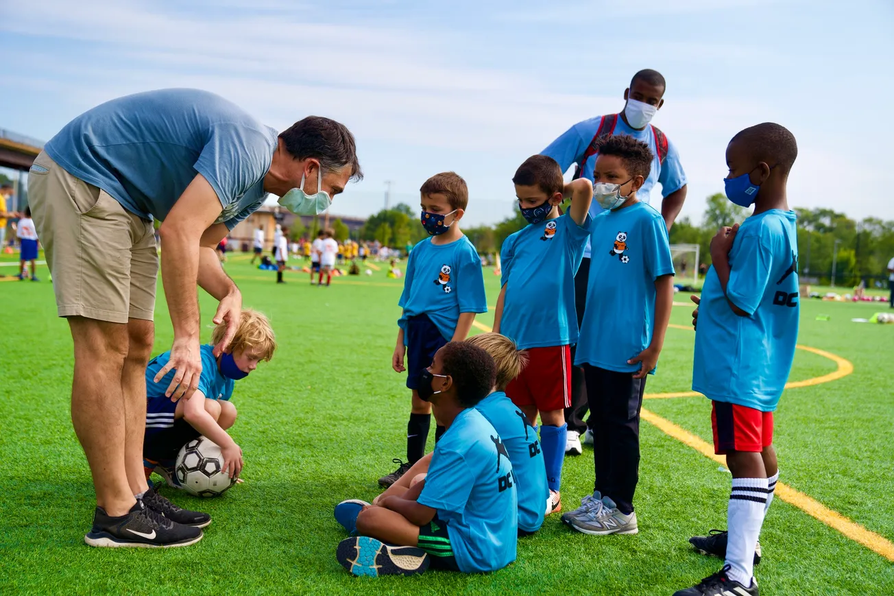 Un campamento en Washington DC donde el fútbol es el que manda