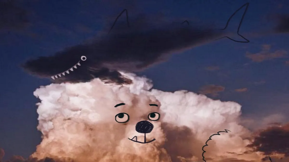 Artista convierte las nubes en personajes animados y se viraliza en redes sociales