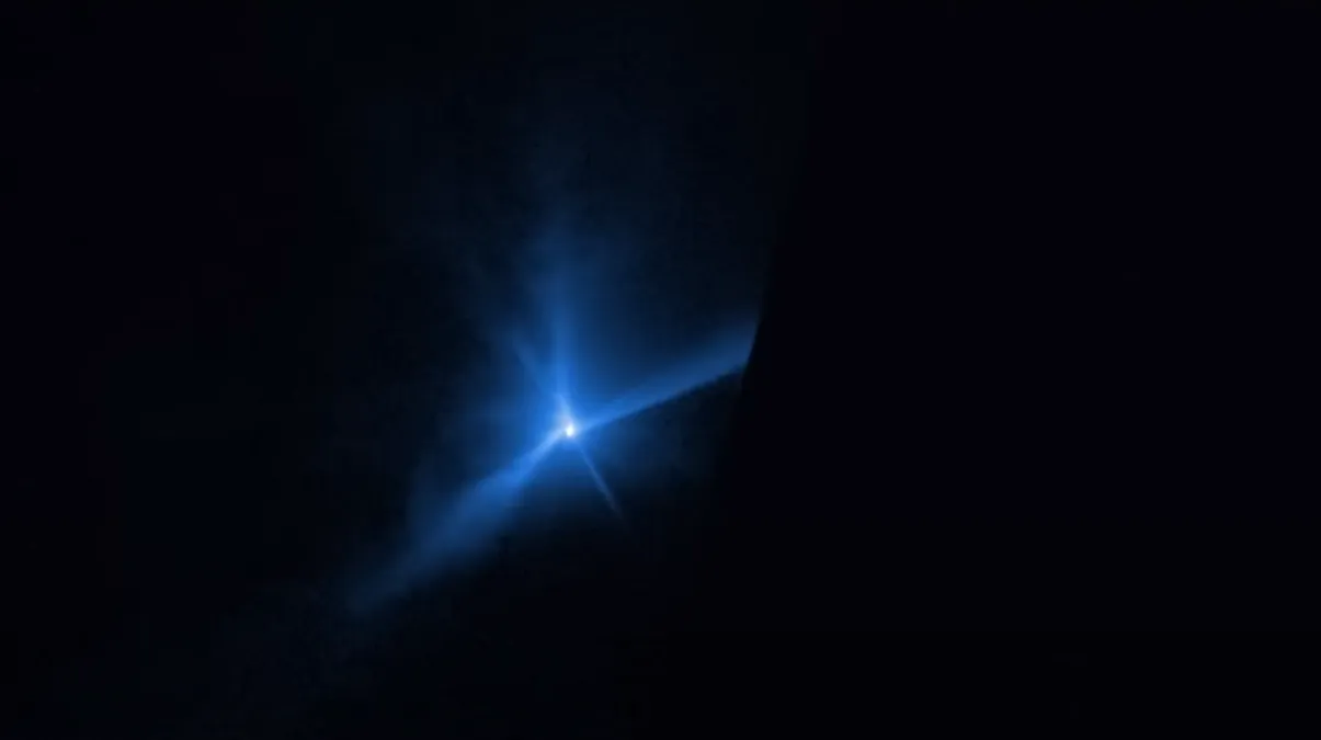 Hubble publica el impacto de nave DART contra el asteroide Dimorphos