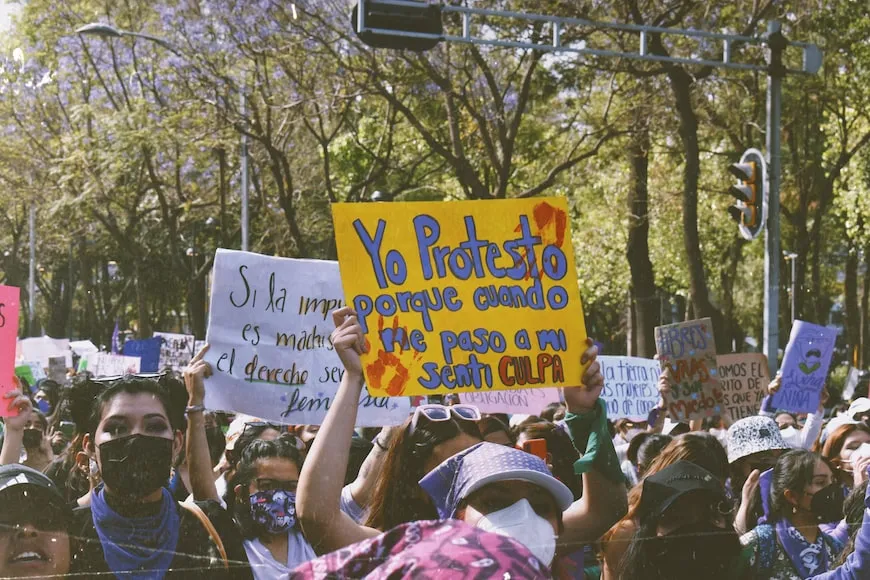 recorrido marcha 8M en Ciudad de México