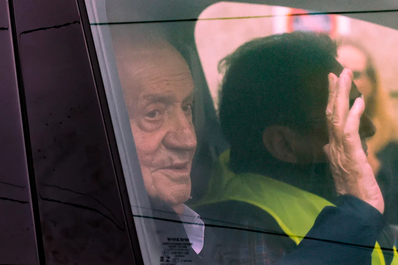El Rey Emérito Juan Carlos I finaliza su estancia en Sanxenxo