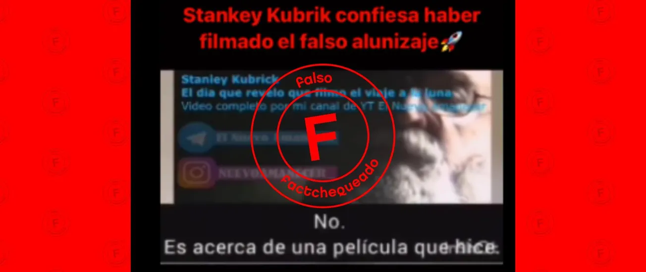 Stanley Kubrick no confesó en una entrevista haber filmado la llegada del hombre a la Luna