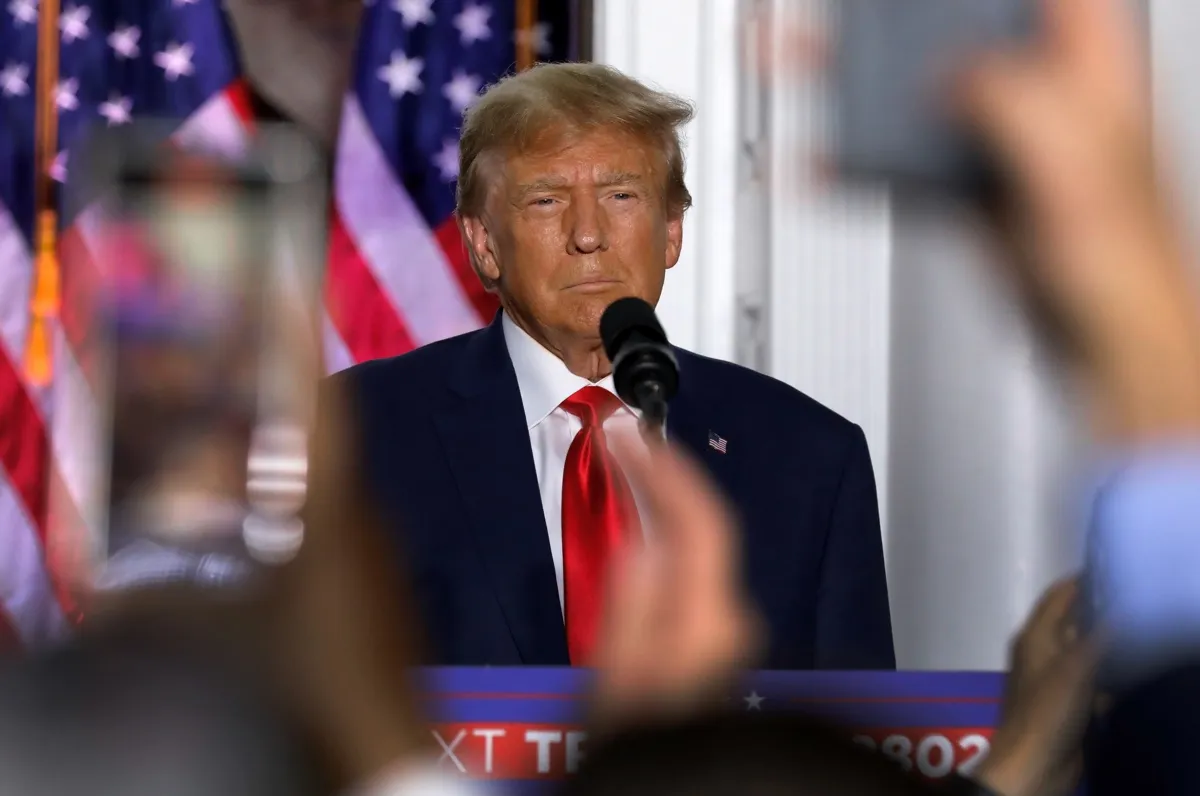 Trump habla en Nueva Jersey tras su comparecencia en Florida