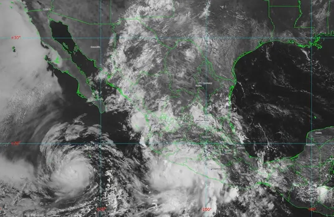 Huracán Beatriz y su paso por México