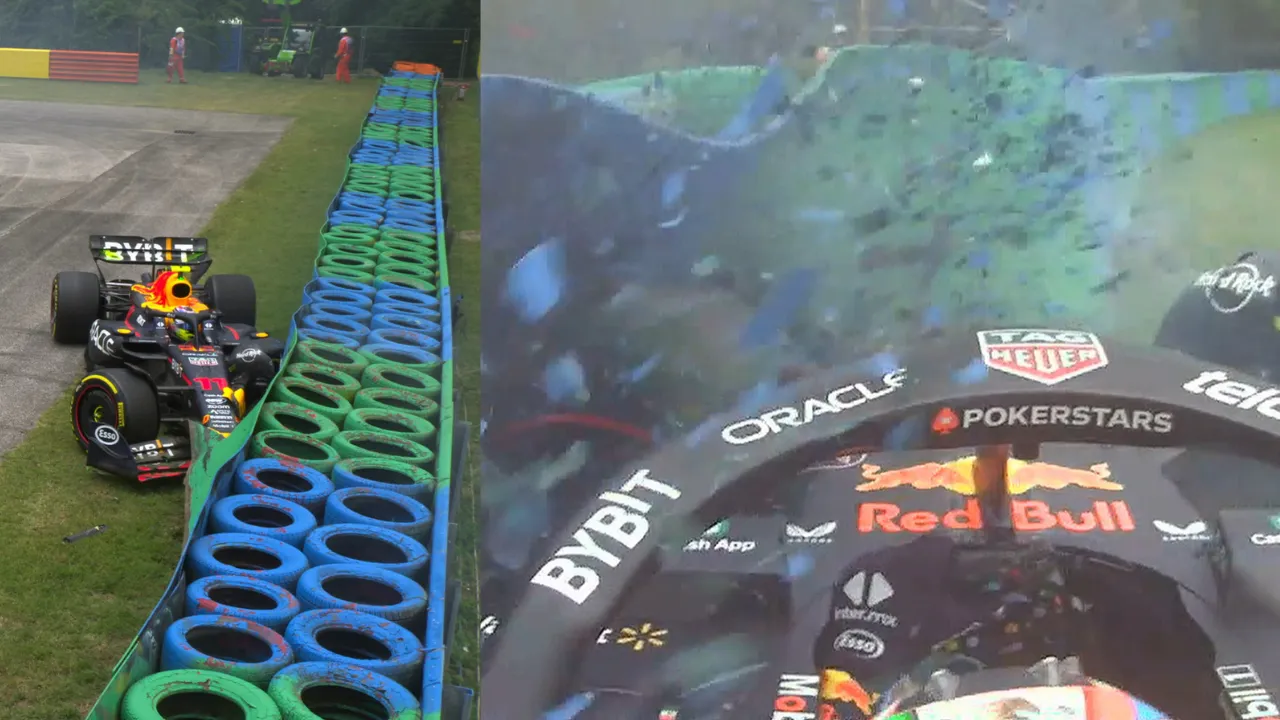 Checo Pérez accidente Hungría