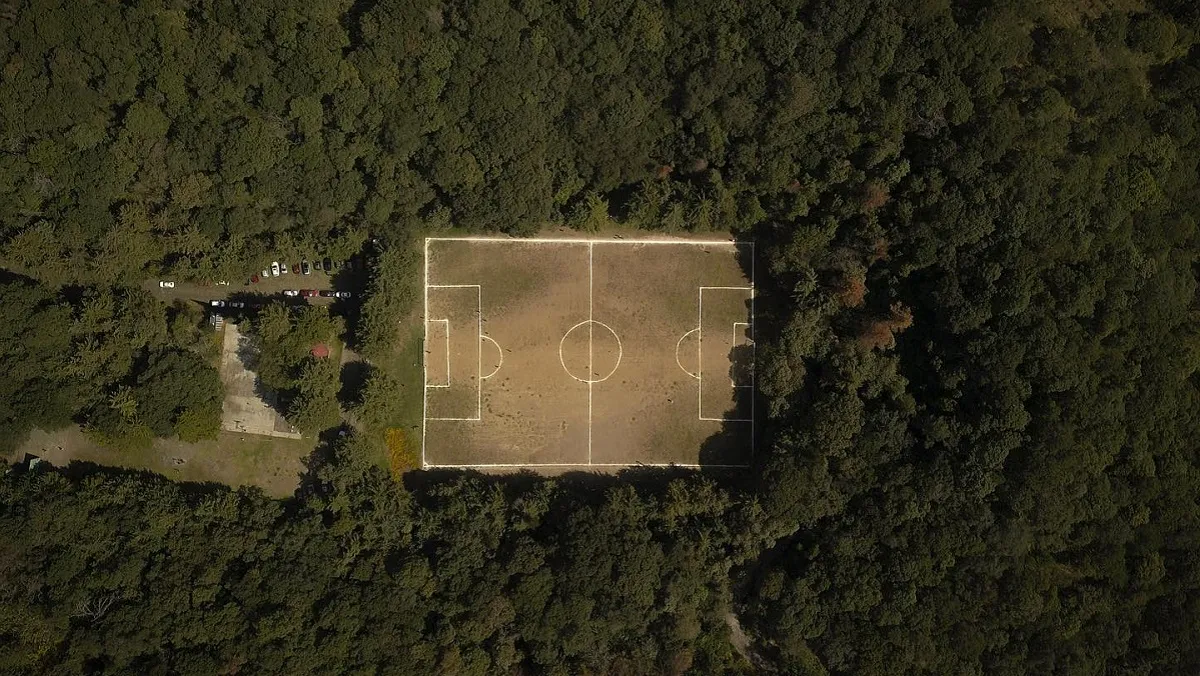 Este es el cráter de un volcán en México en el que se juega un torneo de fútbol