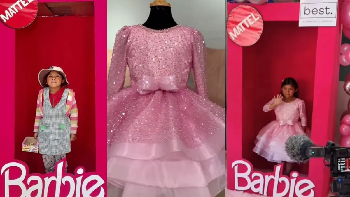 La historia detrás de la niña en la caja de Barbie viralizada