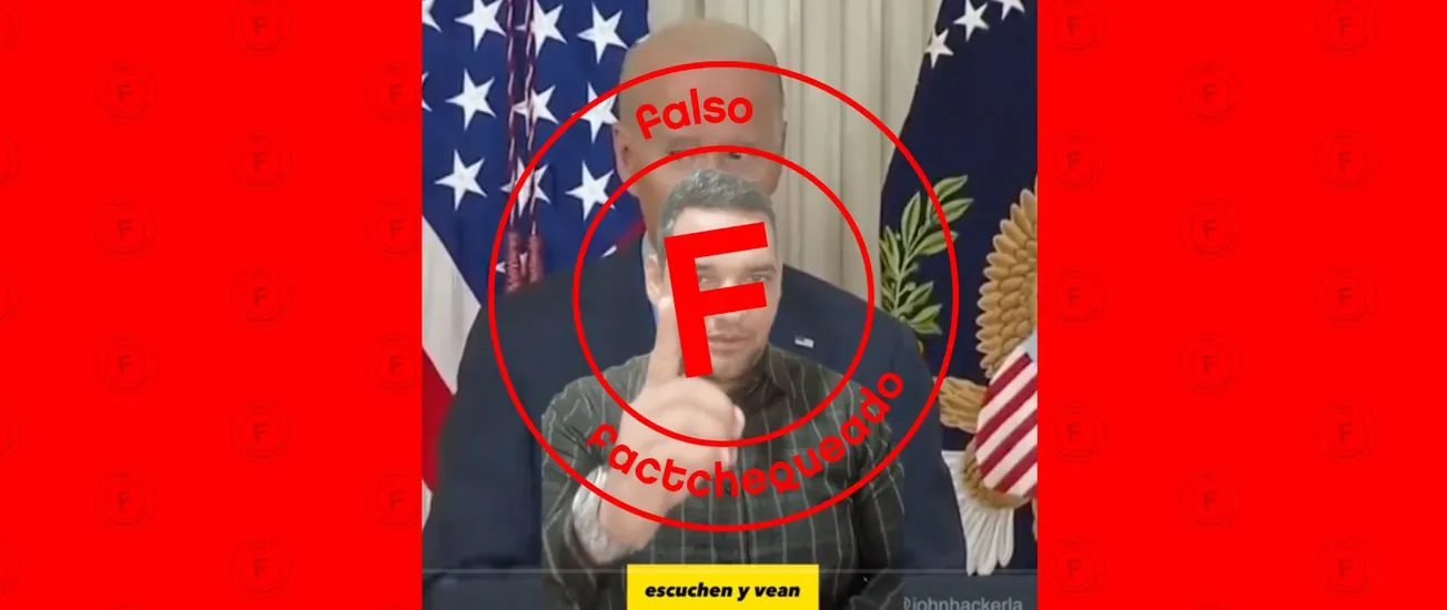 No, Biden no se tiró un pedo durante un discurso: manipularon el video para añadir el sonido de una flatulencia