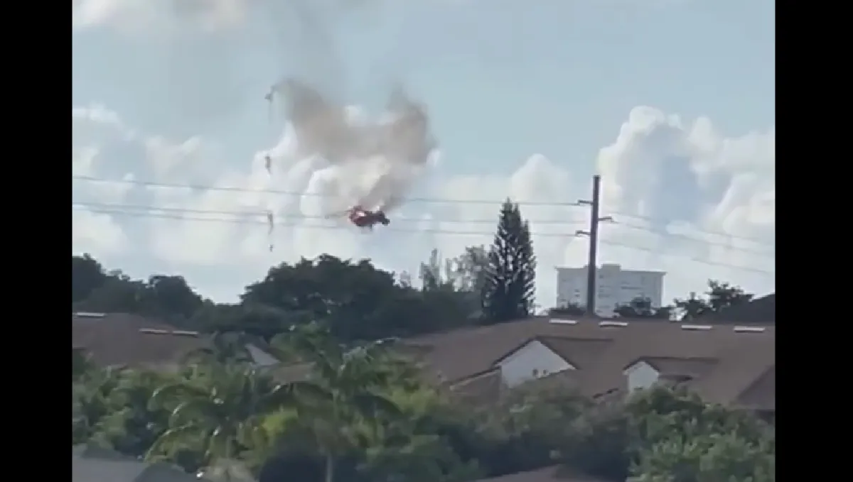 accidente helicoptero pompano beach