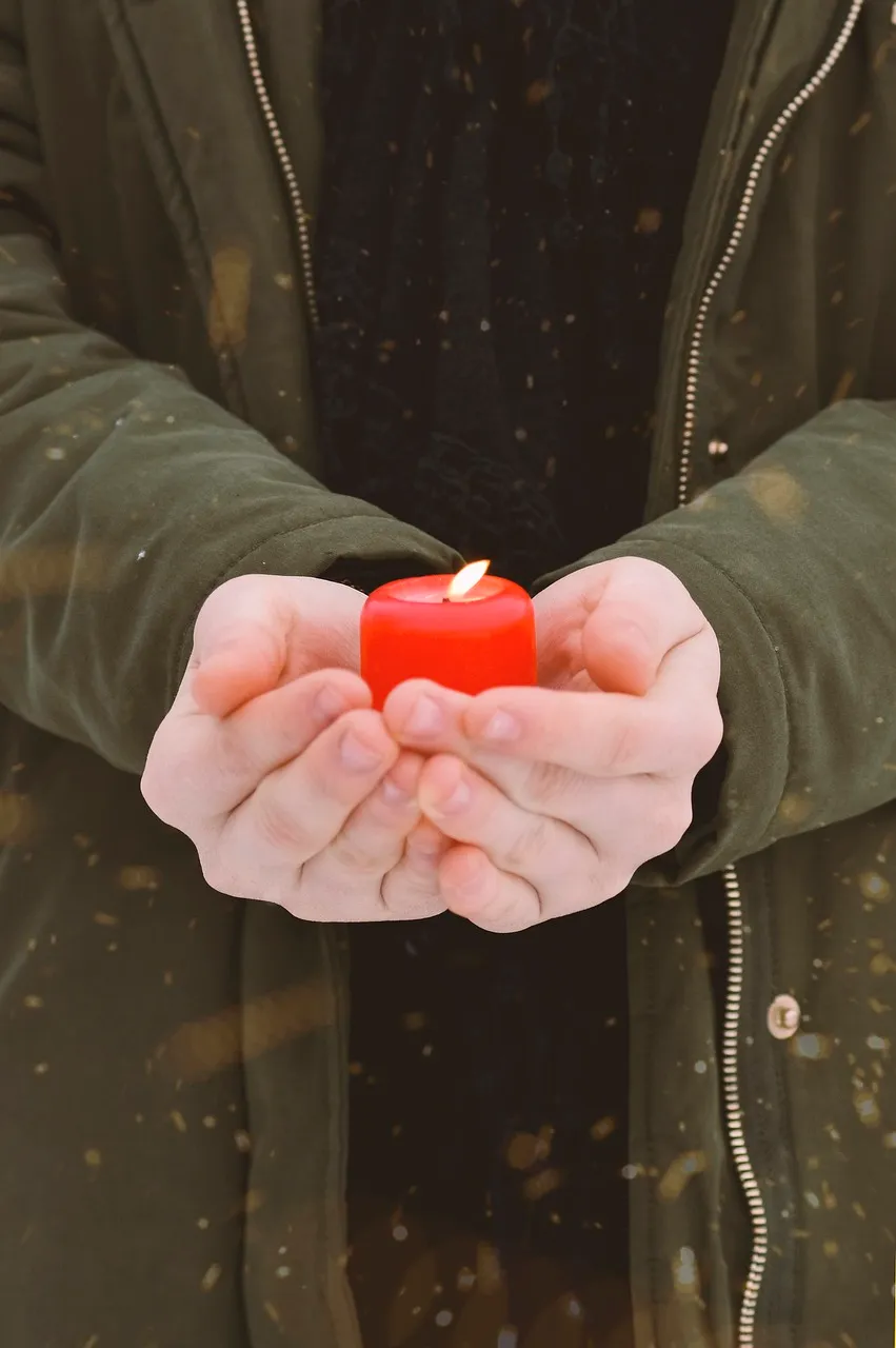 Vigilia con velas