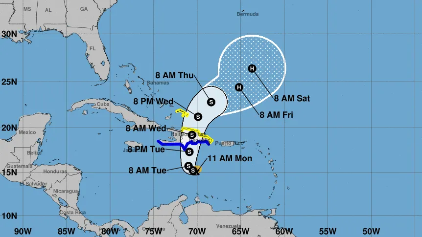 Tormenta Franklin pasará por República Dominicana