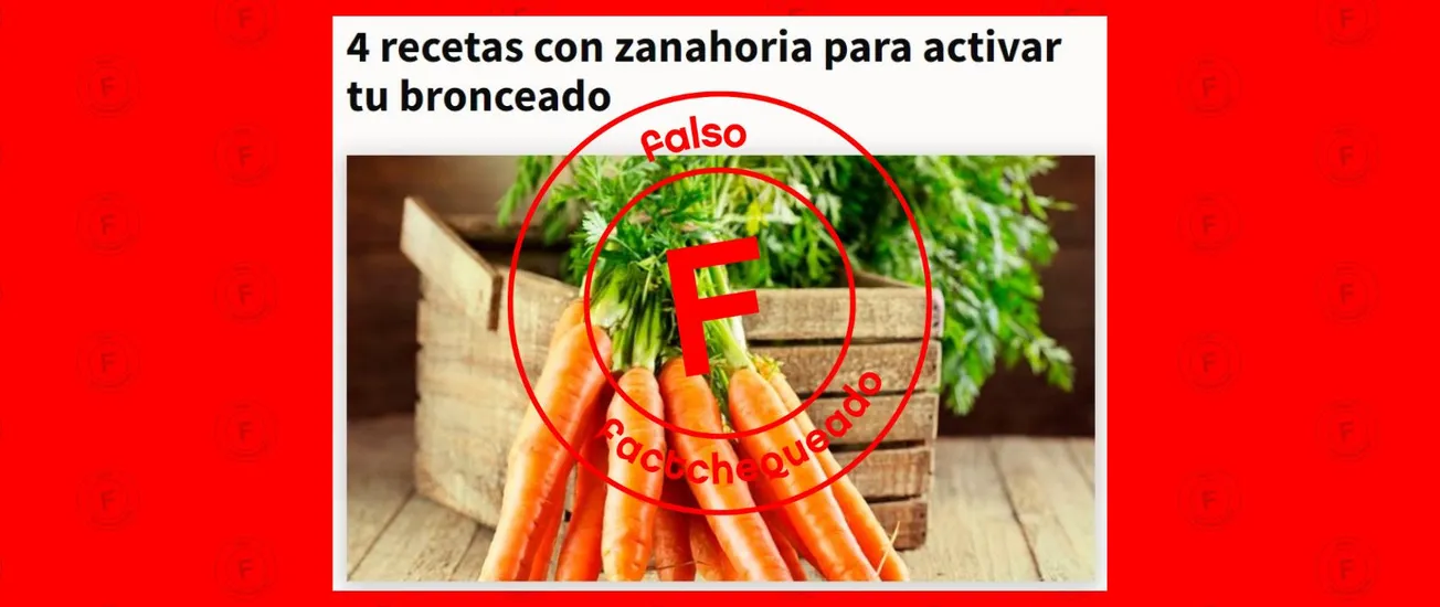 Comer zanahorias no te hará más moreno