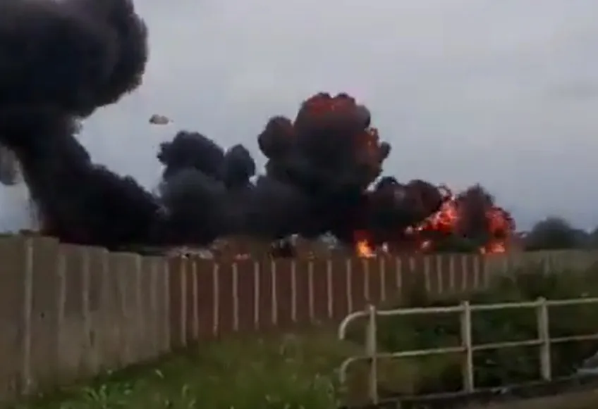 Accidente de avión militar