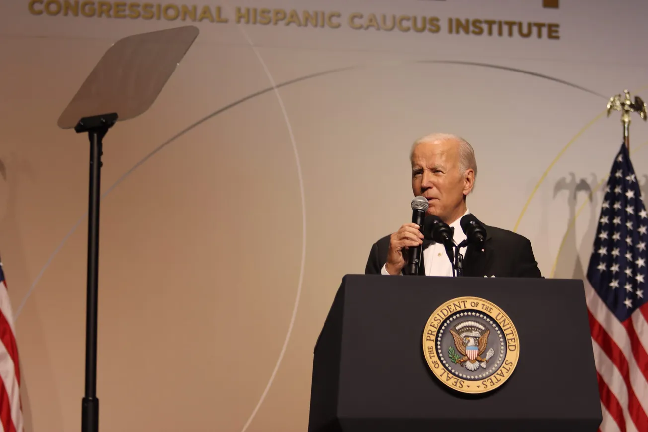Joe Biden en la gala de CHCI